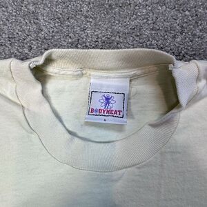 Vintage Single Stitch Bodyheat Tee Shirt‎ Size Large Rare destressed